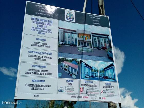 Construction de l&rsquo;hôtel de ville de kribi 1